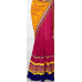 Tremendous Pink Colored Velvet Bordered Net Chiffon Lehenga Saree